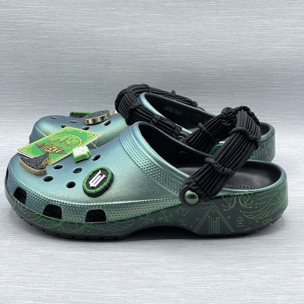 Crocs Wicked Elphaba Men's 5 Women's 7 Classic Clogs Limited Edition For Good - Picture 8 of 14